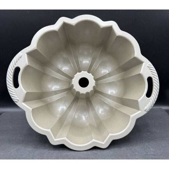 Nordic Ware Proform Anniversary Bundt Pan With Handles 12”x4.5” Silvery Taupe - Picture 1 of 7